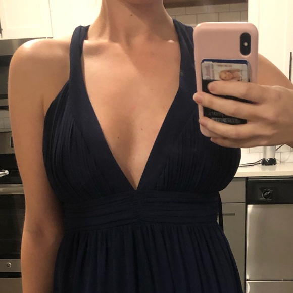 Lulu’s Navy Blue Maxi Gown - Picture 4 of 6